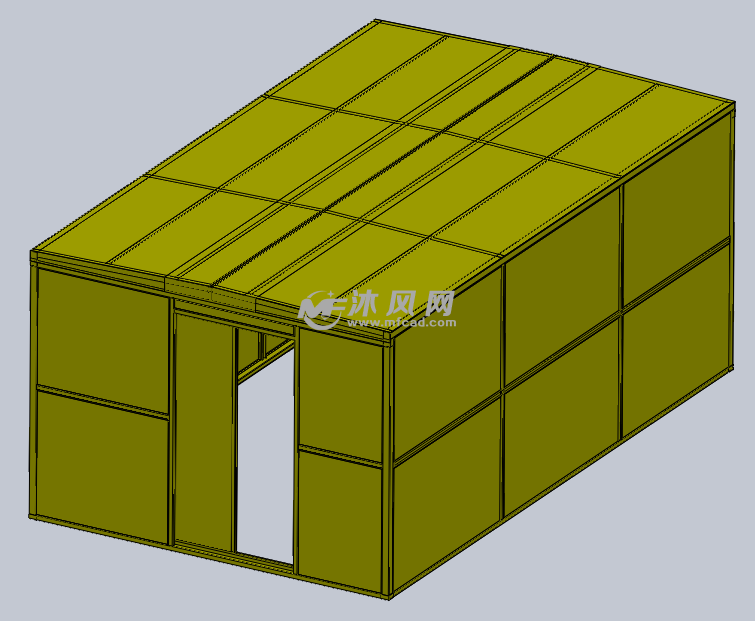 平房搭建铁皮房设计图图片