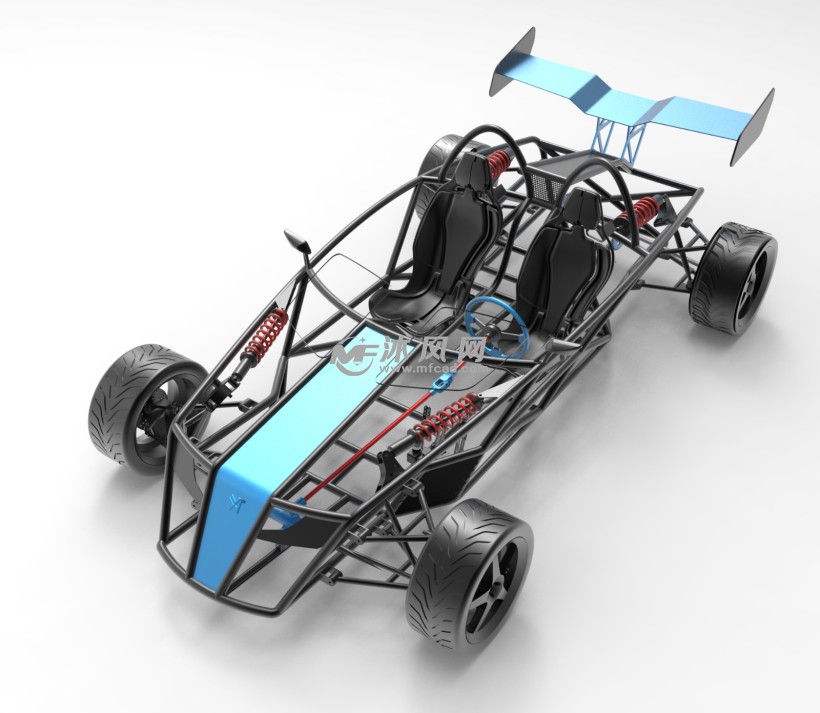 双座越野车骨架模型设计