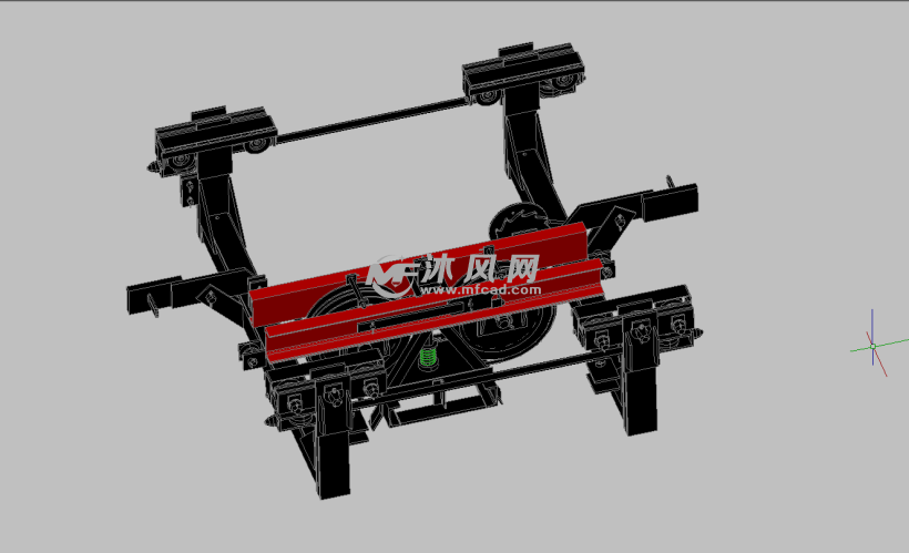 塔吊载重小车cad三维图