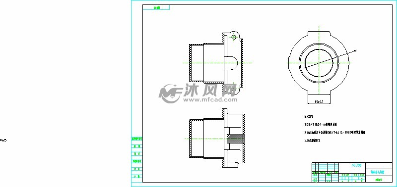 a3 轴承套毛坯图-model