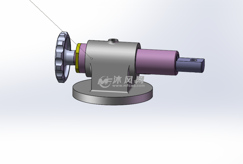 直线微动机构 - 机床附件图纸 - 沐风网