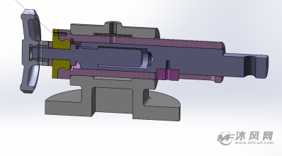 直线微动机构-机床附件图纸-沐风网