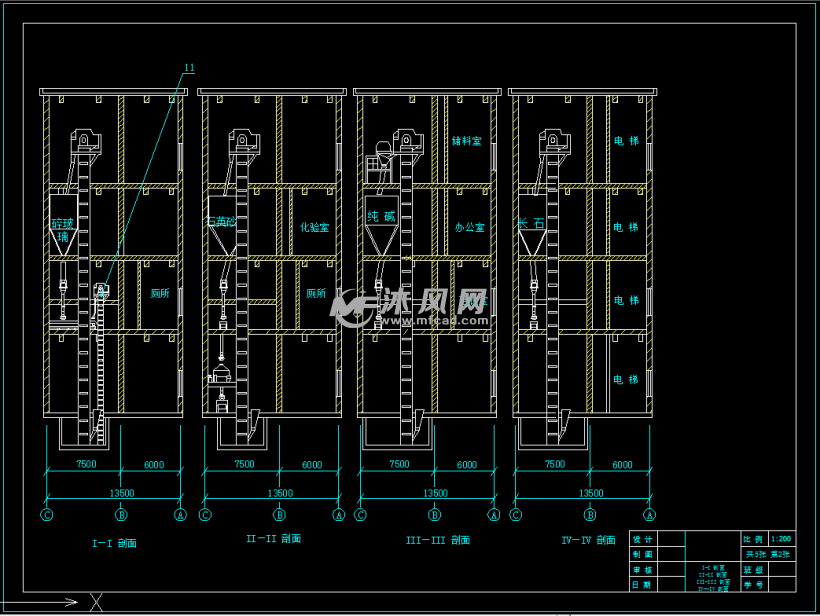 玻璃厂建筑图纸