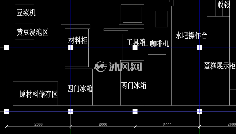 蛋糕店设备布置图