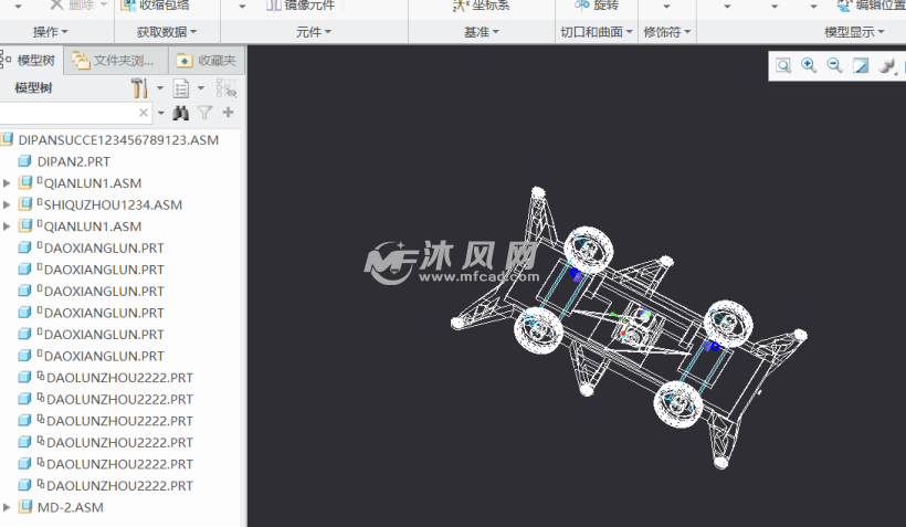 四驱车地盘及其简易构造 - 玩具公仔图纸 - 沐风网