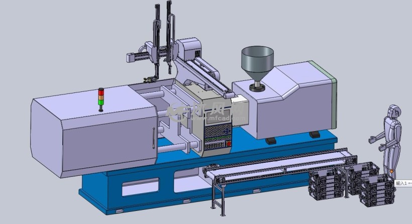 自动上下料机械手注塑机