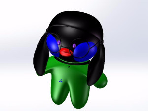 鸭美女设计模型