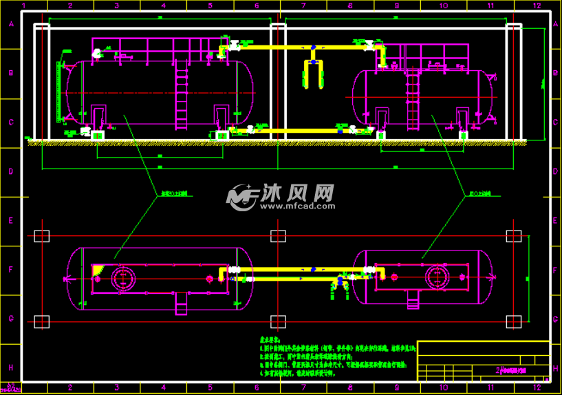 某项目用储碱罐制作及管路安装图