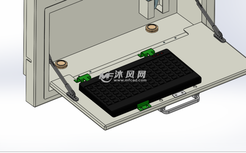 键盘托架滑道安装方法图片