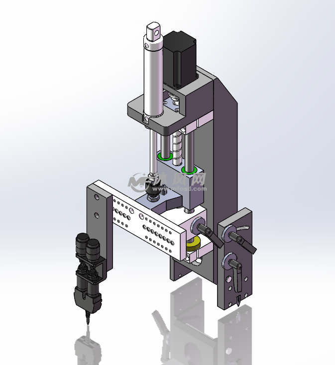 带精确微调装置的精密点胶机构