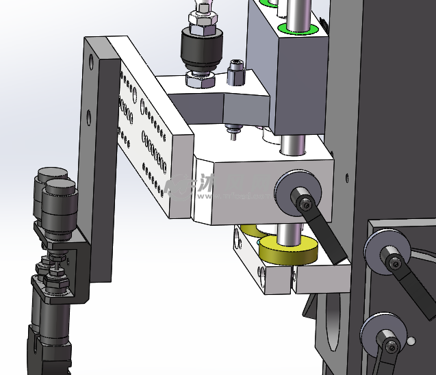 带精确微调装置的精密点胶机构