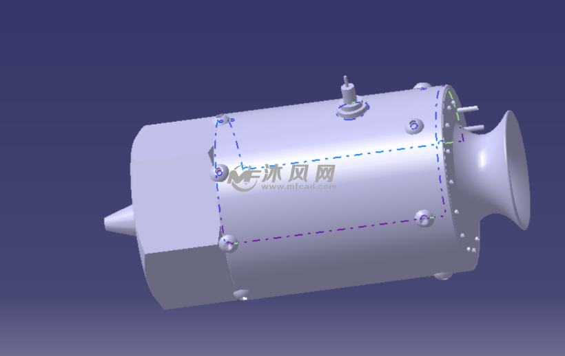 kj66航模发动机3d模型
