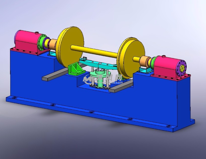 火車輪對軸承壓裝機的設計含sw三維及16張cad圖