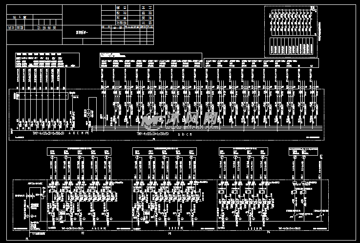 plc控制的中央空调冷冻冷却系统电气原理图 - 电子电工图纸 - 沐风网