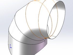 可展开钣金弯头