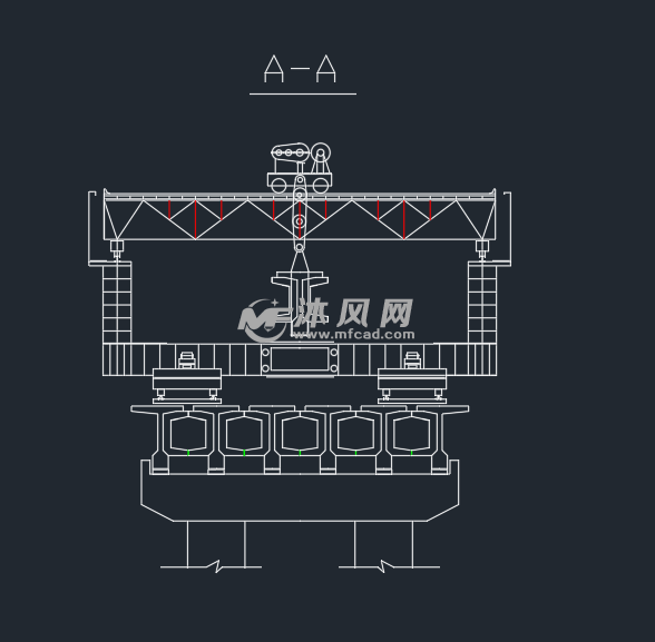 双导梁架桥机识图图片