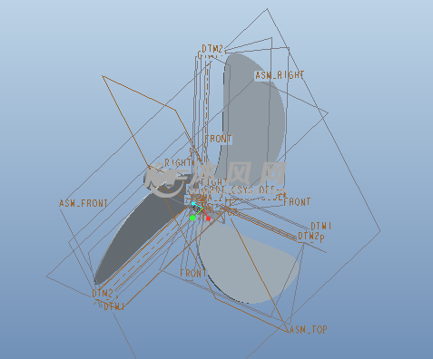 proe电风扇模型设计