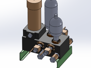 双柱立式车床多点分油器装置