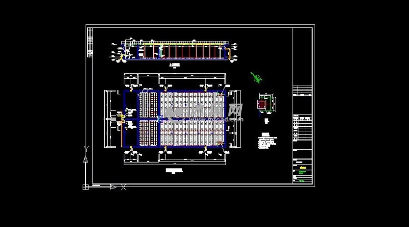 城市污水处理工艺a2o设备设计图
