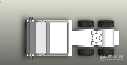 半挂车车头俯视图