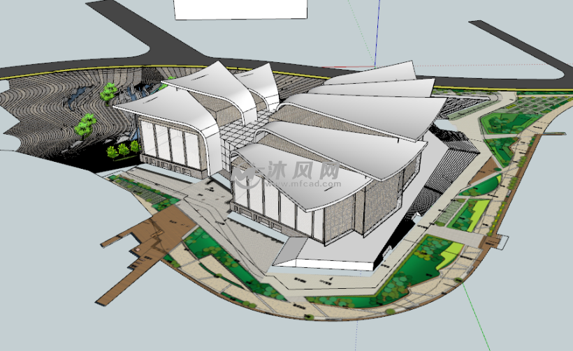 现代博物馆建筑模型方案