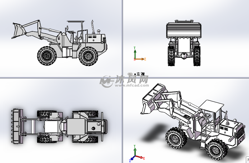 剷車設計模型三視圖