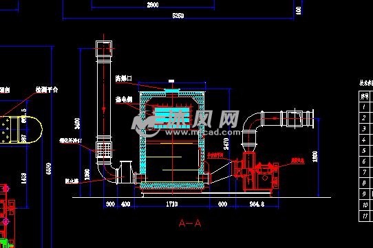 vocs废气处理2万风量催化燃烧装置图纸
