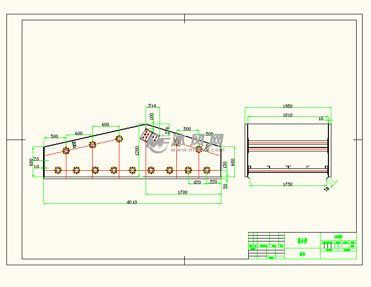 8x4米脱水筛图纸