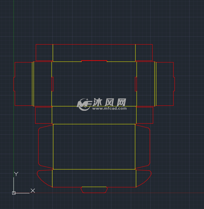 鞋盒钣金图 - 日常用品图纸 - 沐风网