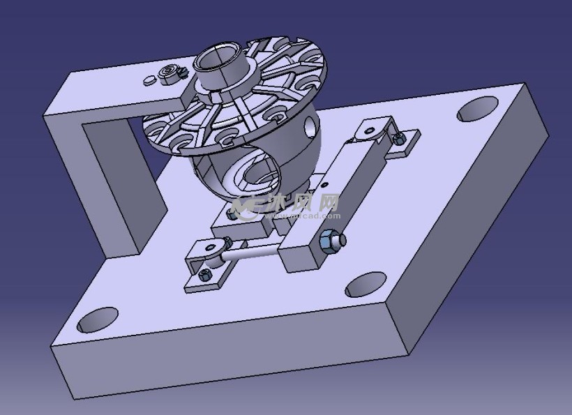 民意车差速器壳体加工工艺编制及专用夹具设计三维图