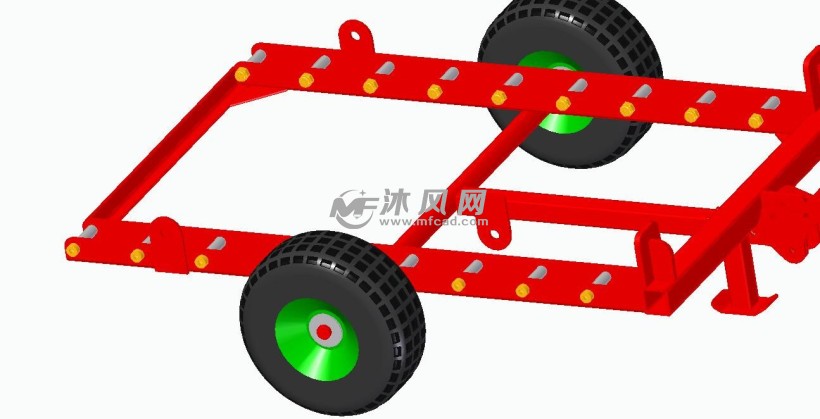小型拖车设计三维图
