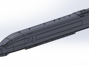 crh5型动车组模型