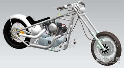 哈雷摩托车ug模型