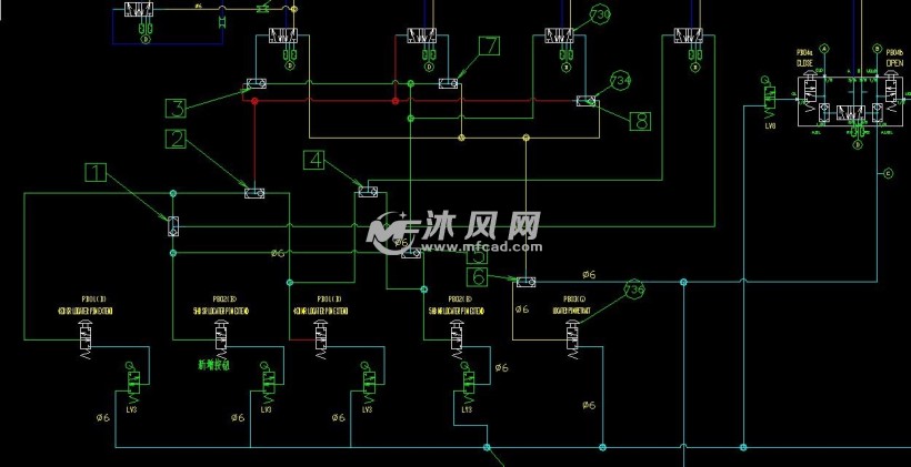 某品牌汽车rf02可车种切换顶盖骨架焊接夹具气路图