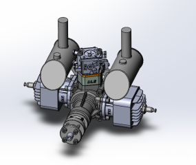 solidedge水平对置发动机图纸下载