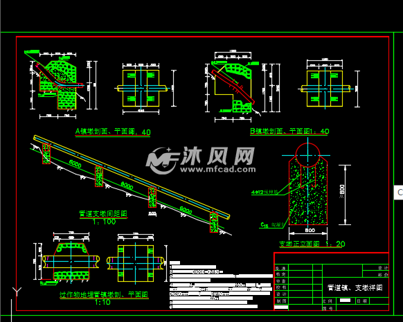 镇墩支墩设计图