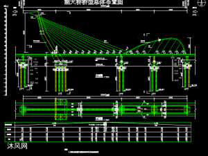 某斜拉橋設計施工圖紙