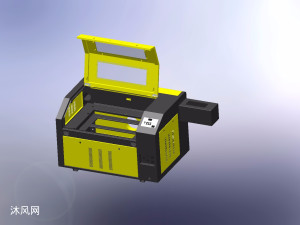 小型激光雕刻机钣金模型图纸