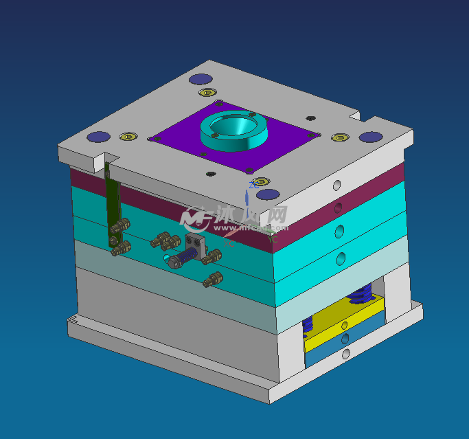 三星翻盖手机前盖模具