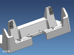 空调底座注塑模具前模斜抽芯弹块