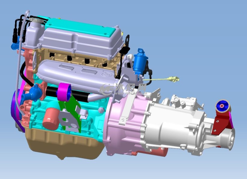 catia发动机悬置总成