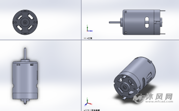 dc电机三视图