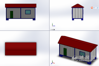 房屋模型三视图图片