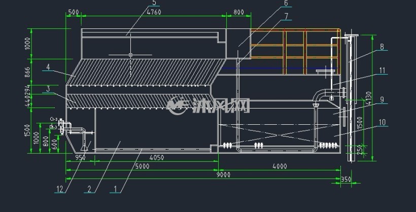 一体化300th全自动净水器净化装置总图 - 家用电器图纸 - 沐风网