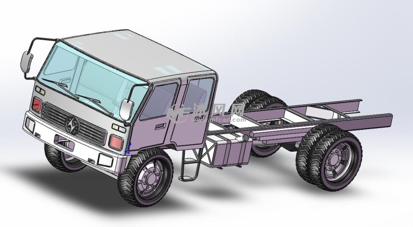 卡車底盤模型圖 - 專用車圖紙 - 沐風網