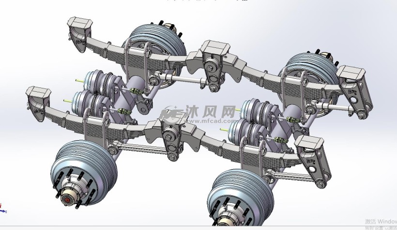 挂车两桥悬挂系统