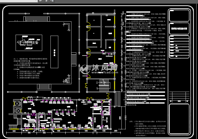 山庄酒店厨房装修设计图 - cad建筑图纸 - 沐风网
