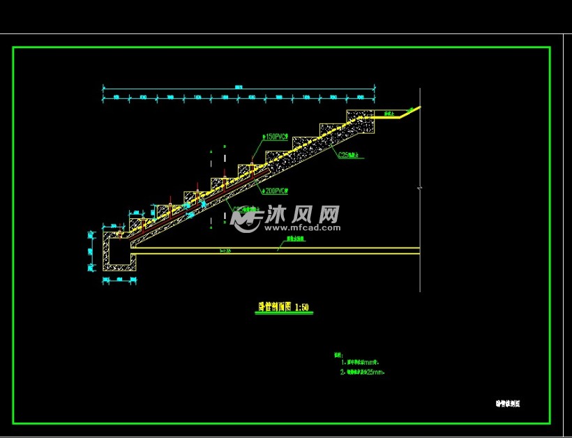 小山塘卧管消力箱图纸