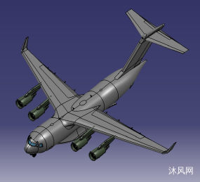 catia运输机图纸