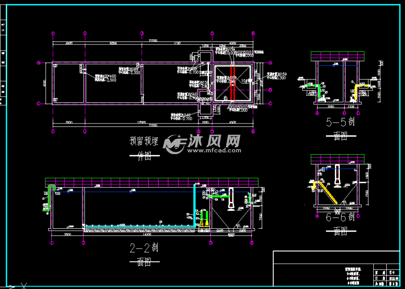 180t\/d AO工艺污水处理站图纸